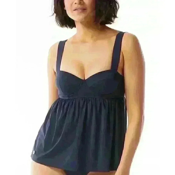 NEW! MICHAEL Michael Kors Women's S Baby Doll Tankini Top NWT $118 - Picture 1 of 2